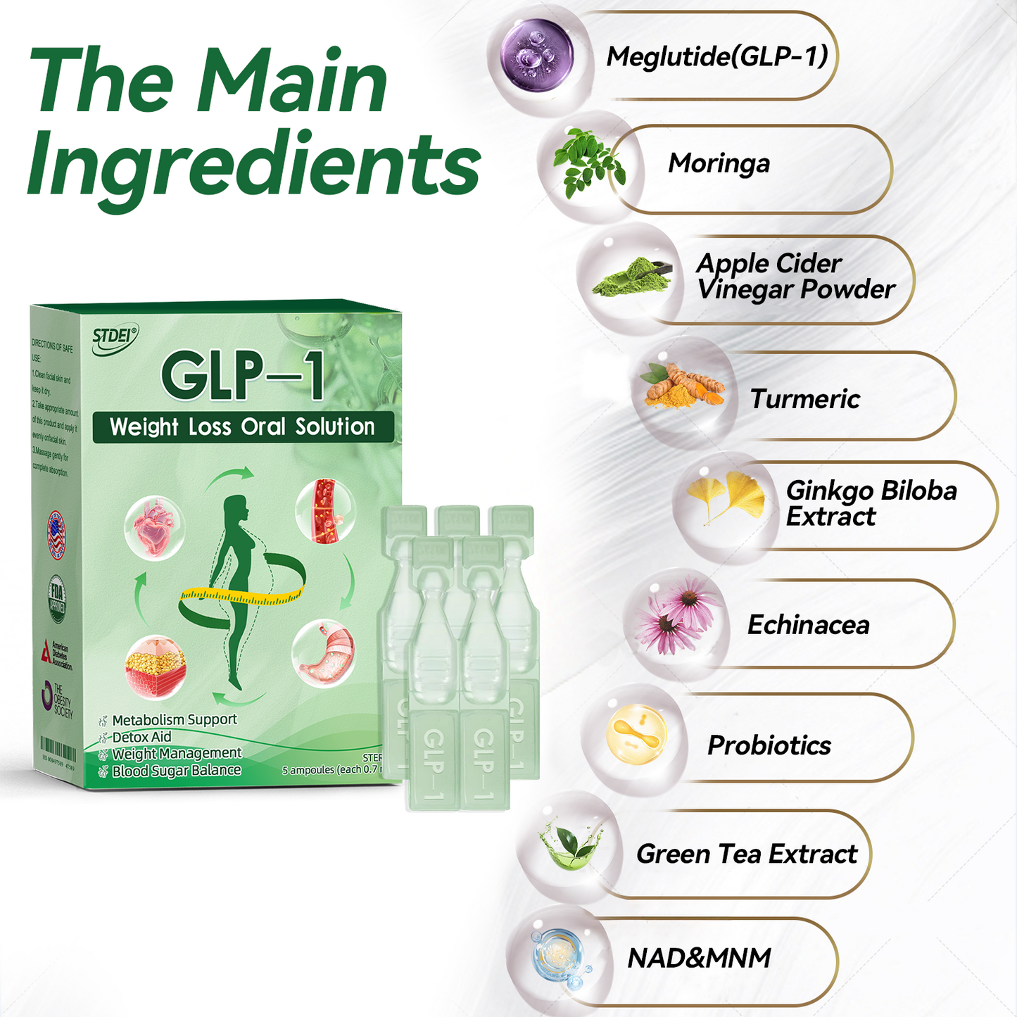 ⏰Final spot left! ⚡Limited-time 30% OFF! STDEI® GLP-1 Weight Loss Oral Solution