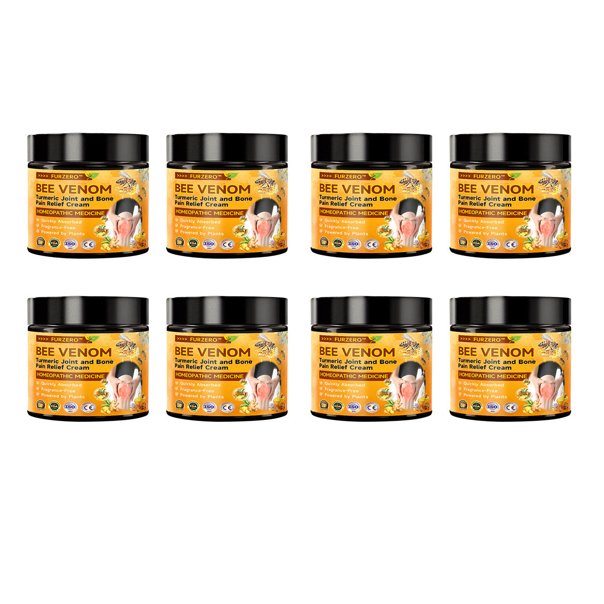 Furzero™🌹 Bee Venom & Turmeric Joint and Bone Pain Relief Cream (Specializes in Joint and Arthritis Pain & AAOS Recommends)