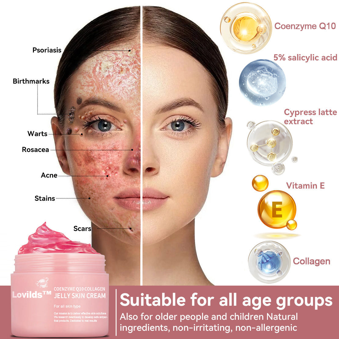 Coenzyme Q10 Collagen Jelly Skin Cream - Christmas Sale, up to 80% off, USA News Products